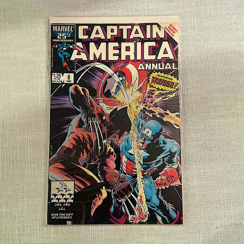 Captain America (1st Series) Annual #8 Marvel, featuring Wolverine.